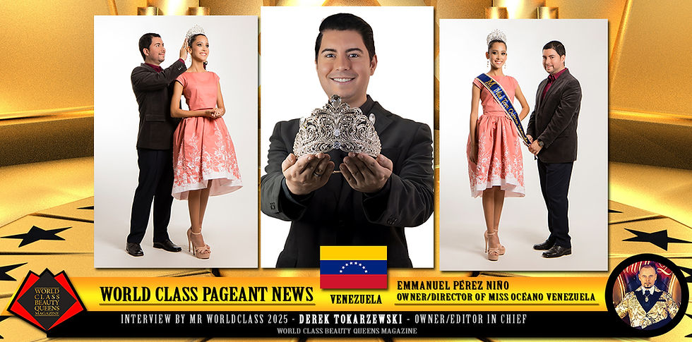 Emmanuel Pérez Niño Owner/Director of Miss Océano Venezuela