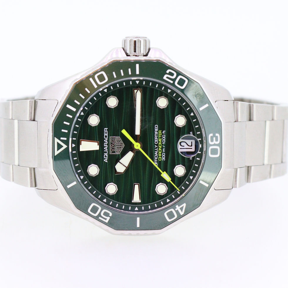 Thumbnail: Tag Heuer Aquaracer auto COSC certified watch 42mm near mint Tag warranty 2029