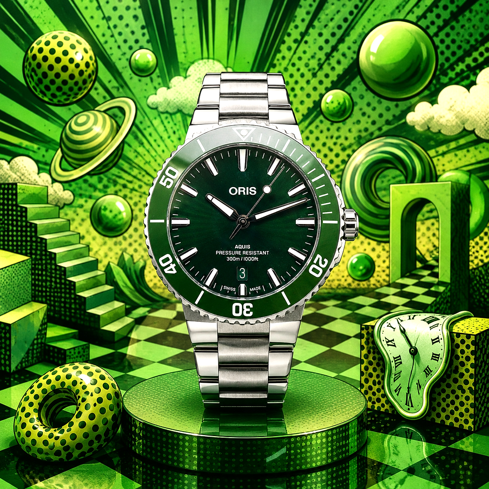 Thumbnail: 2025 Oris Aquis date mens watch 43mm mint green dial full set warranty Dec 2028