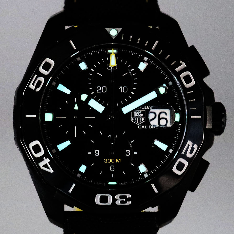 Thumbnail: Tag Heuer Aquaracer titanium auto chrono watch full set 1 yr warranty RRP £5250