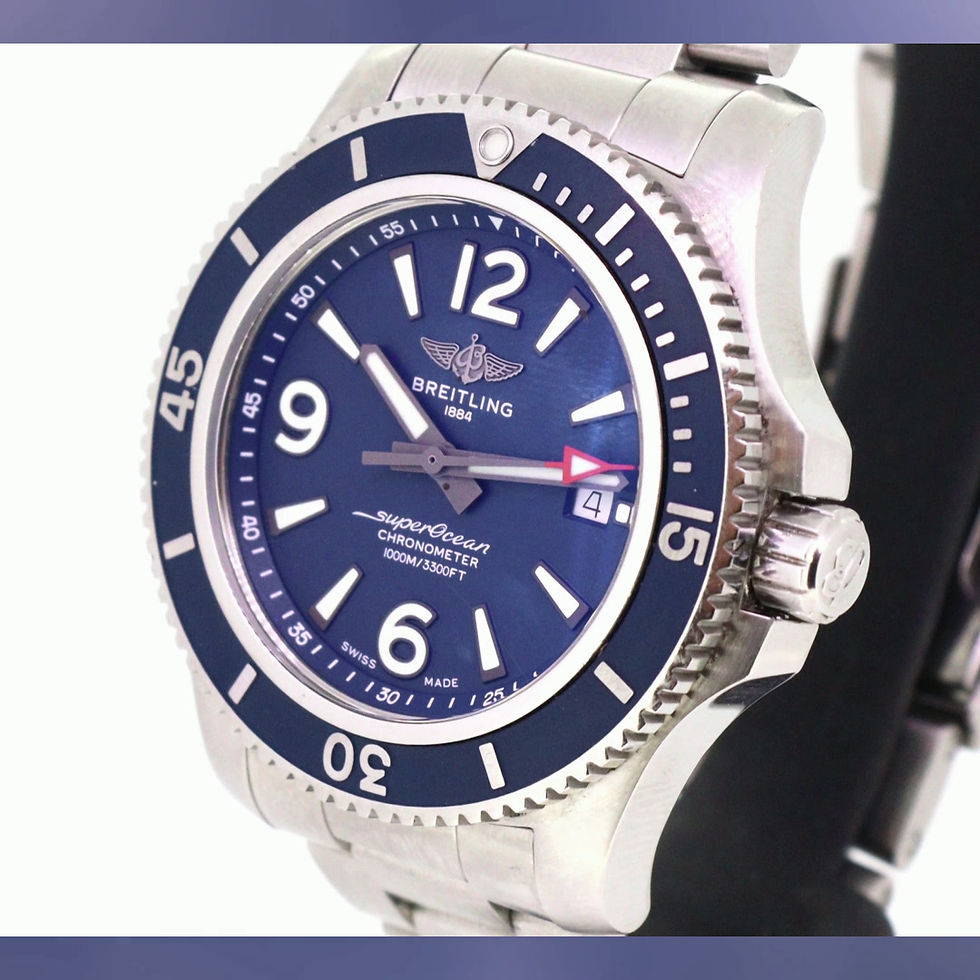 Thumbnail: Breitling Superocean 44 blue watch just serviced full set warranty May 2028