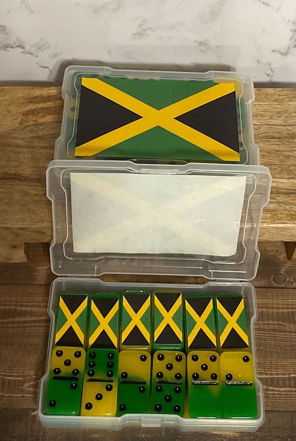 Jamaican Flag Dominoes