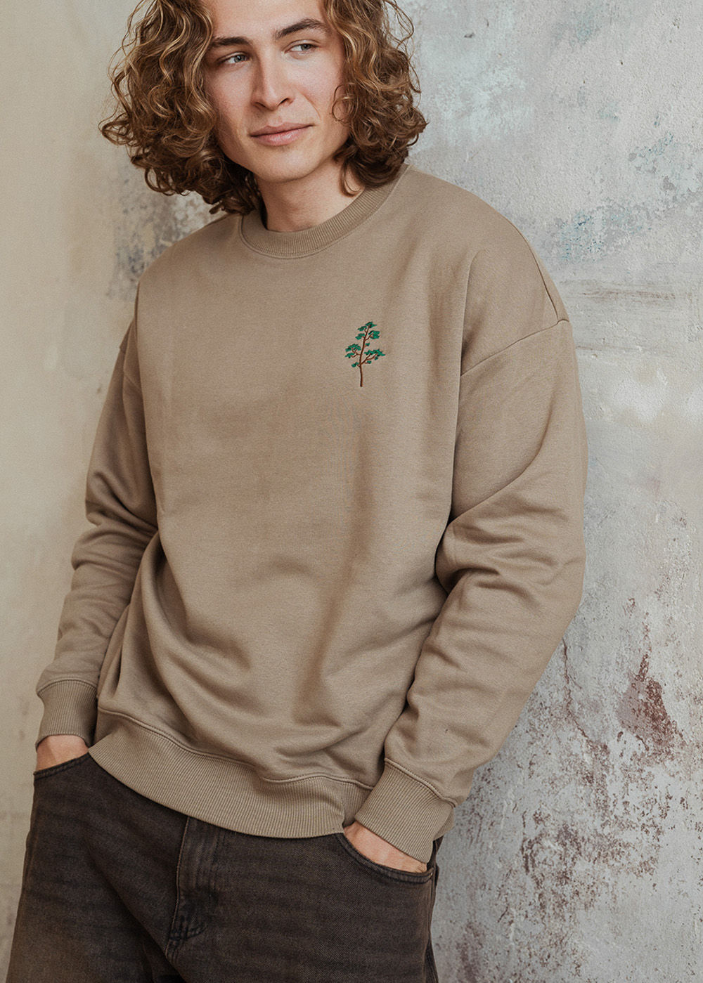 Bestickter Oversize Sweater Bio&Fair / Majestic Tree