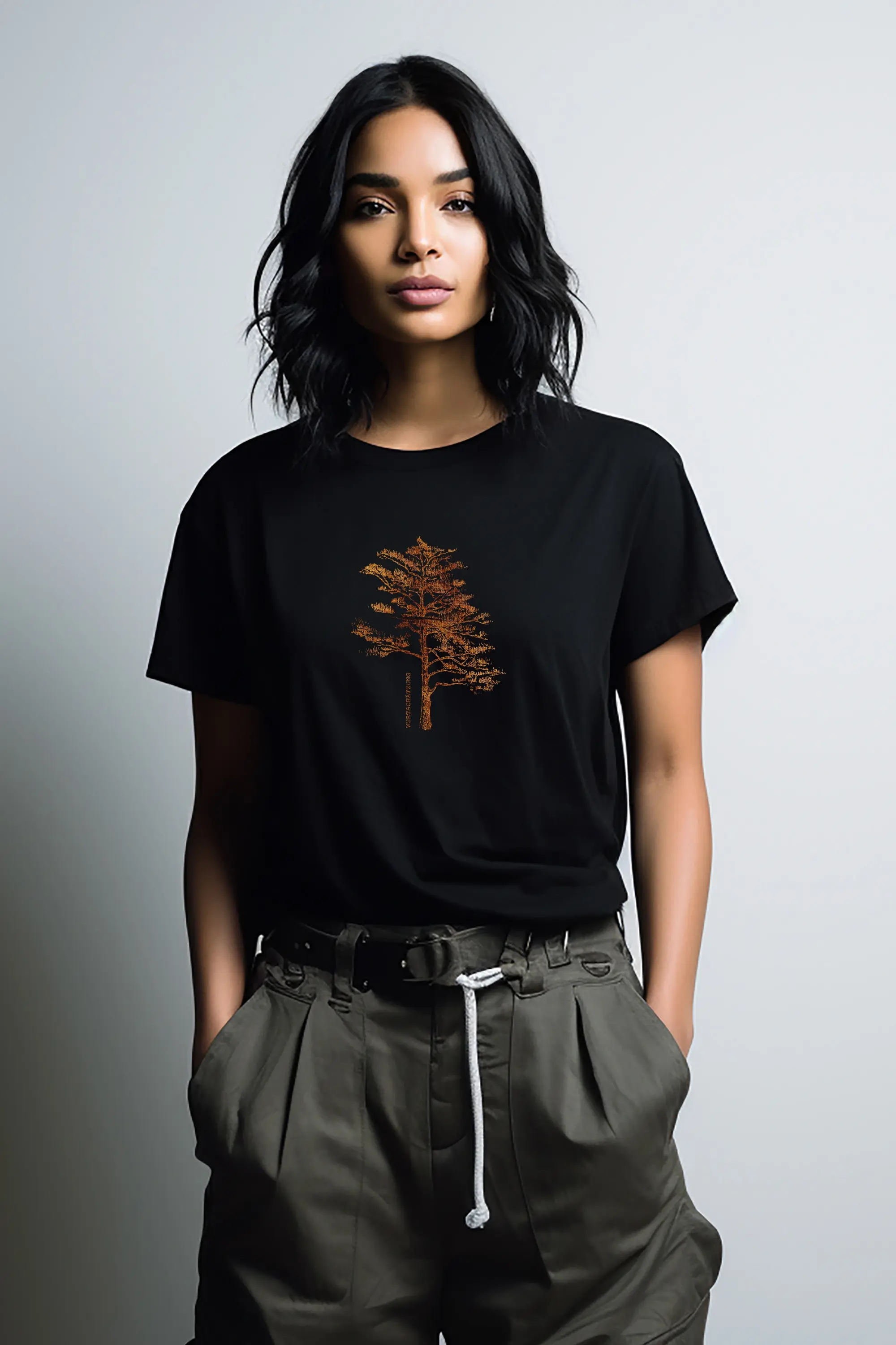 Artdesign - Klassik Shirt / Echte Woodoptik - Wertschätzung Tree