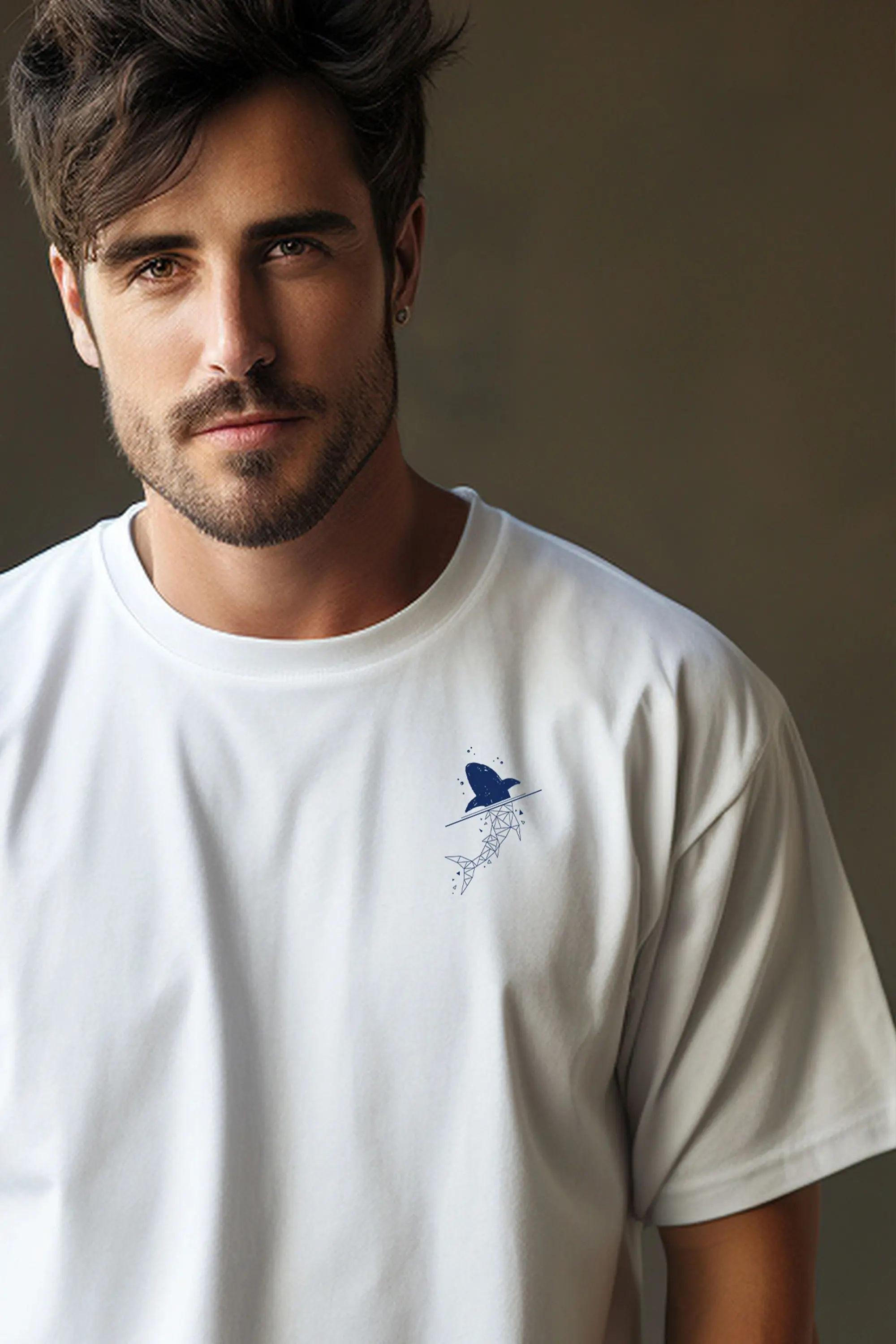 Klassisches Shirt aus reiner Biobaumwolle - Little Shark