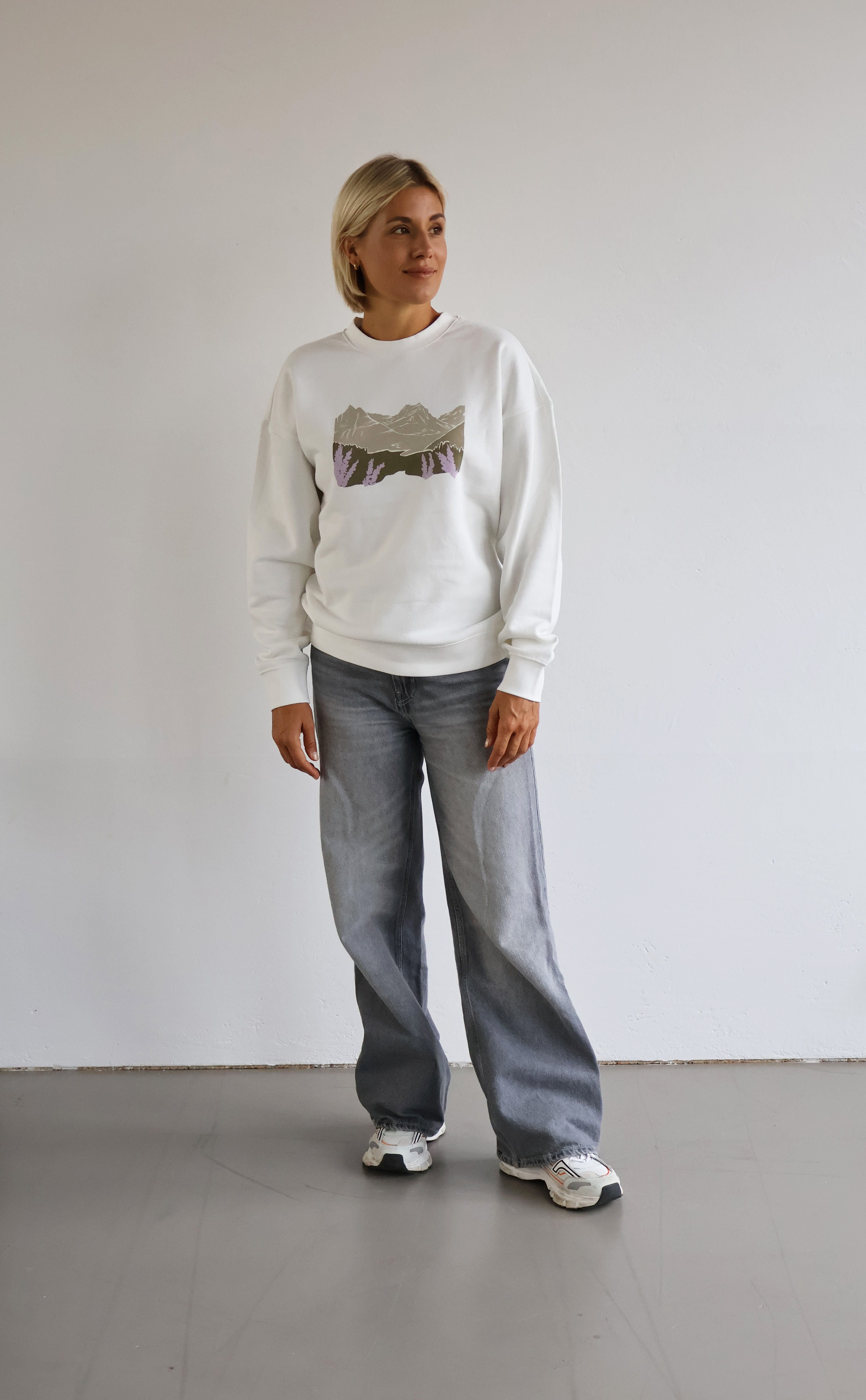 NEW Recycling / Flauschiger Oversize Sweater /Glacier