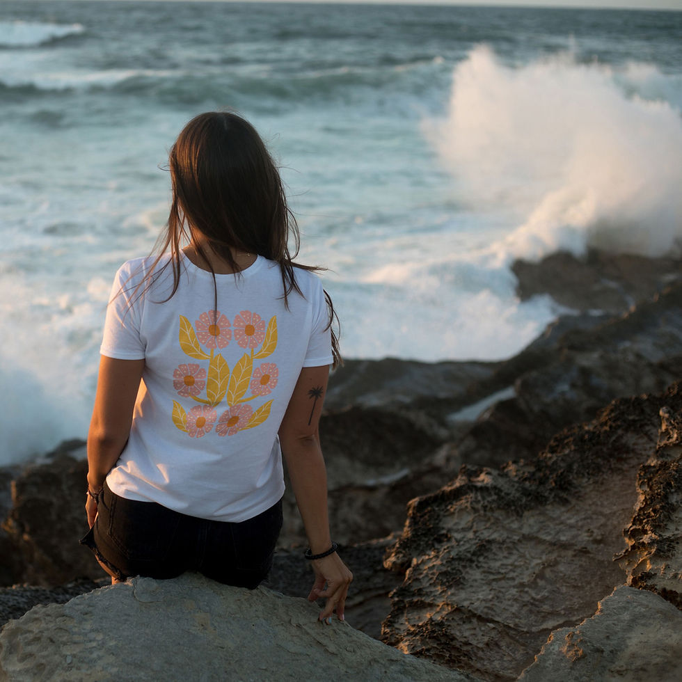 Miniaturbild: Artdesign - Leichtes/ Weiches Shirt - 100% Biobaumwolle / Flowers Forever