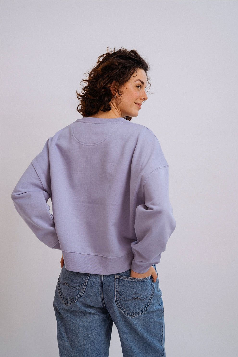 Kindness Sweater aus 100% Bio-Baumwolle/flieder