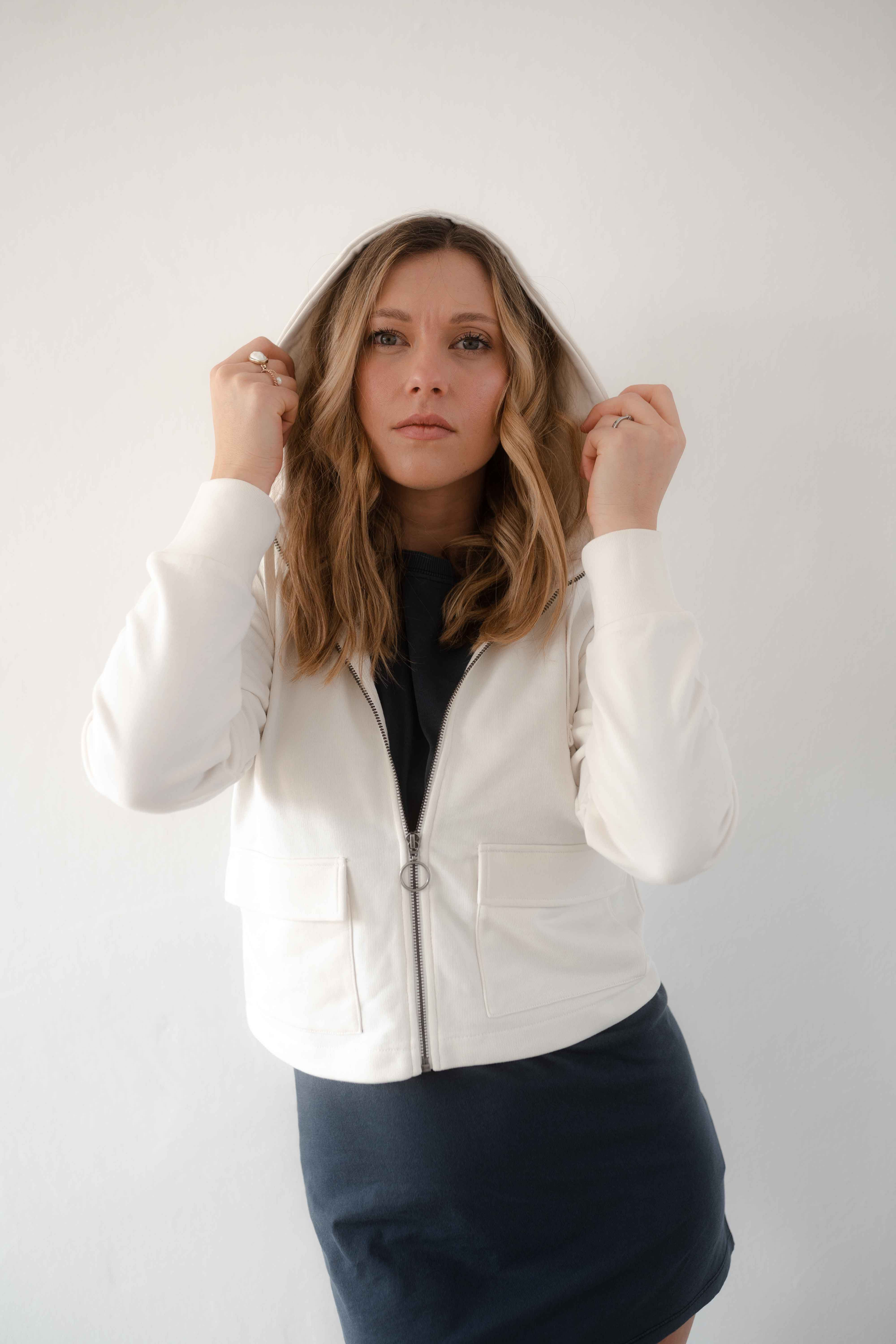 Vegan- Biofair Kurzjacke aus 100% Biobaumwolle/ Sweatshirt