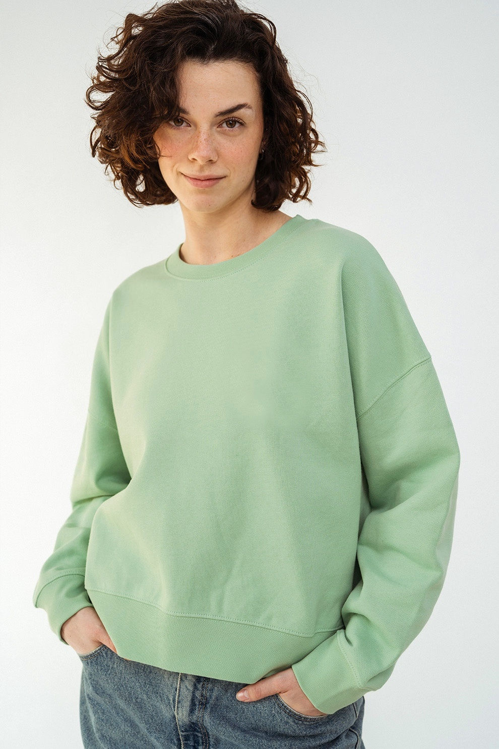 Kindness Sweater aus 100% Bio-Baumwolle/ happy greenapple