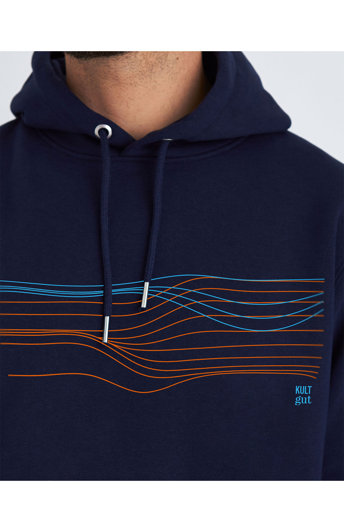 Biofair- Gemütlicher, weicher und hochwertiger Hoodie - Innen flauschig /Sunset