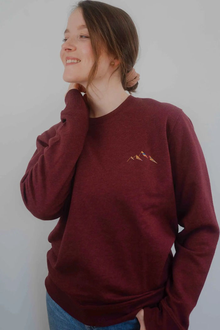 Miniaturbild: Vegan - Pullover innen flauschig/ Little Landscape