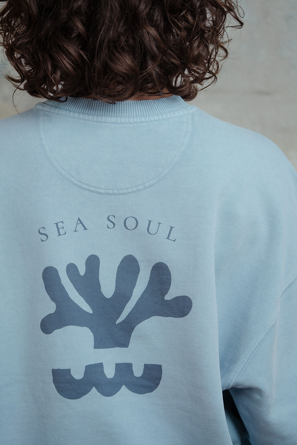 Miniaturbild: Vintagelook Oversize Sweater / Sea Soul