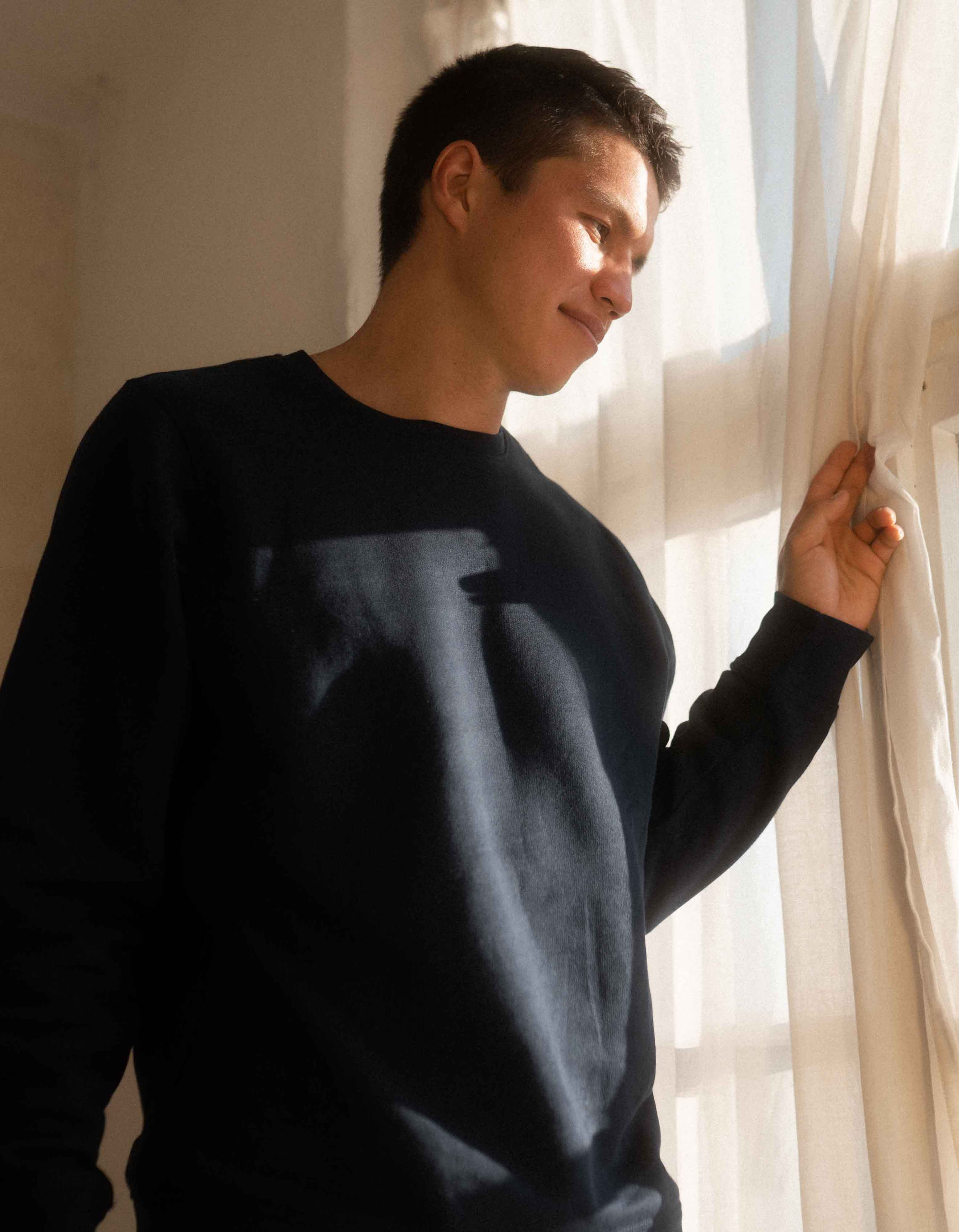 BIO-NEW Recycling Generation - Klassik Sweatshirt /Dunkelblau