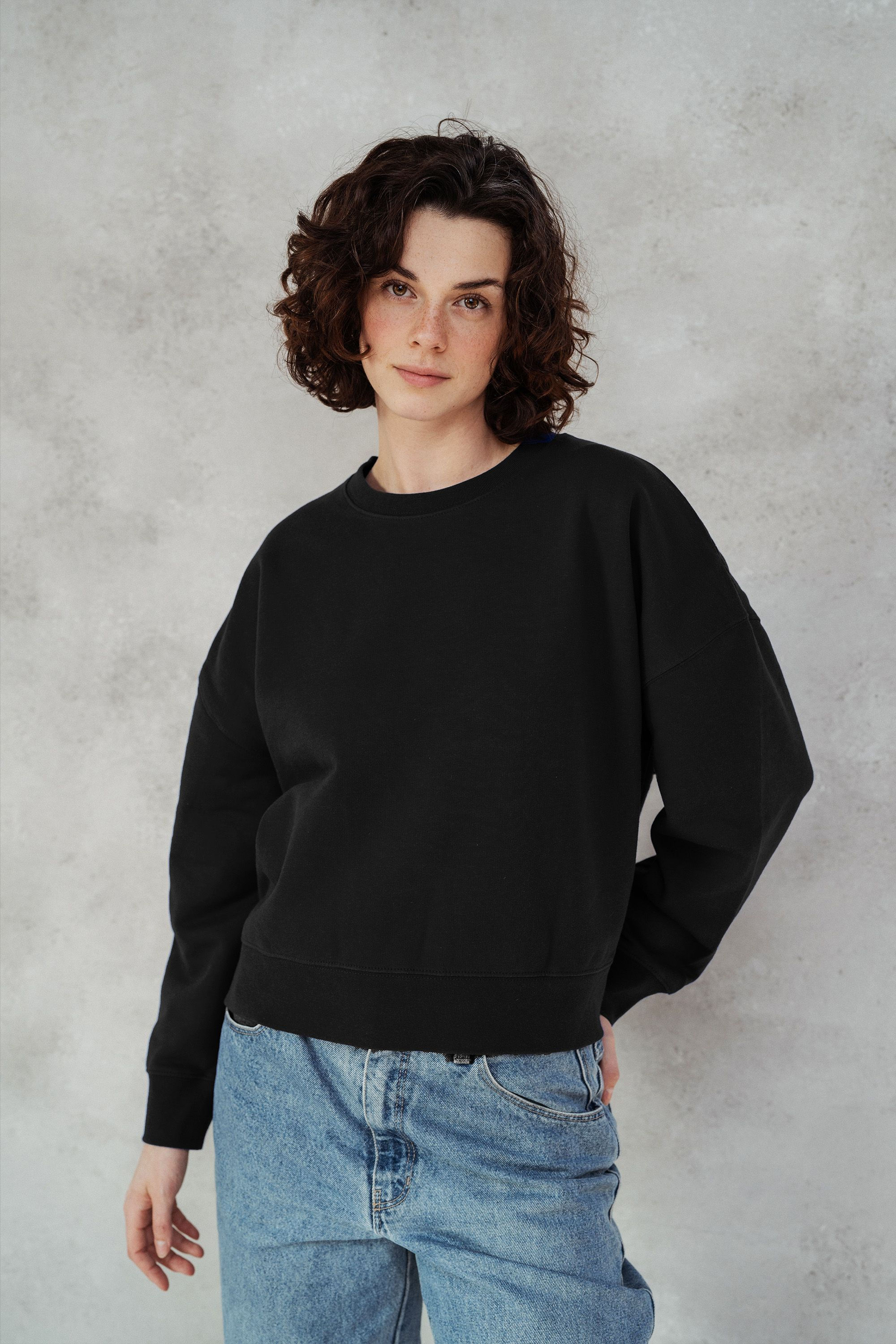 Kindness Sweater aus 100% Bio-Baumwolle/ Black