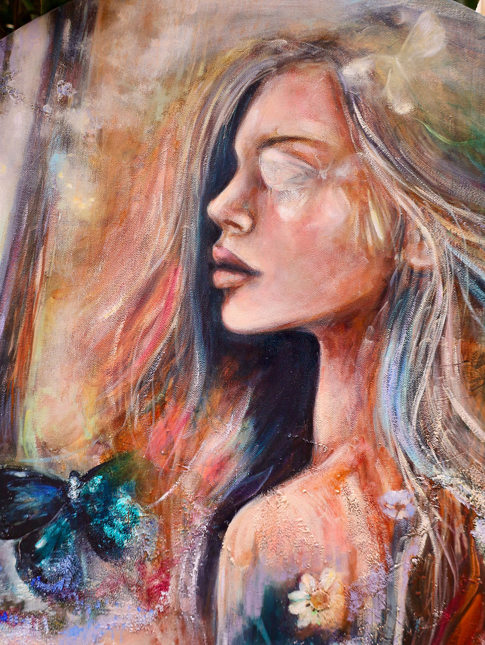 Thumbnail: Rising From Within | Oil Painting | Sacred Feminine Art