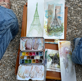 Paris in spring and summer, naima fine art, artiste peintre