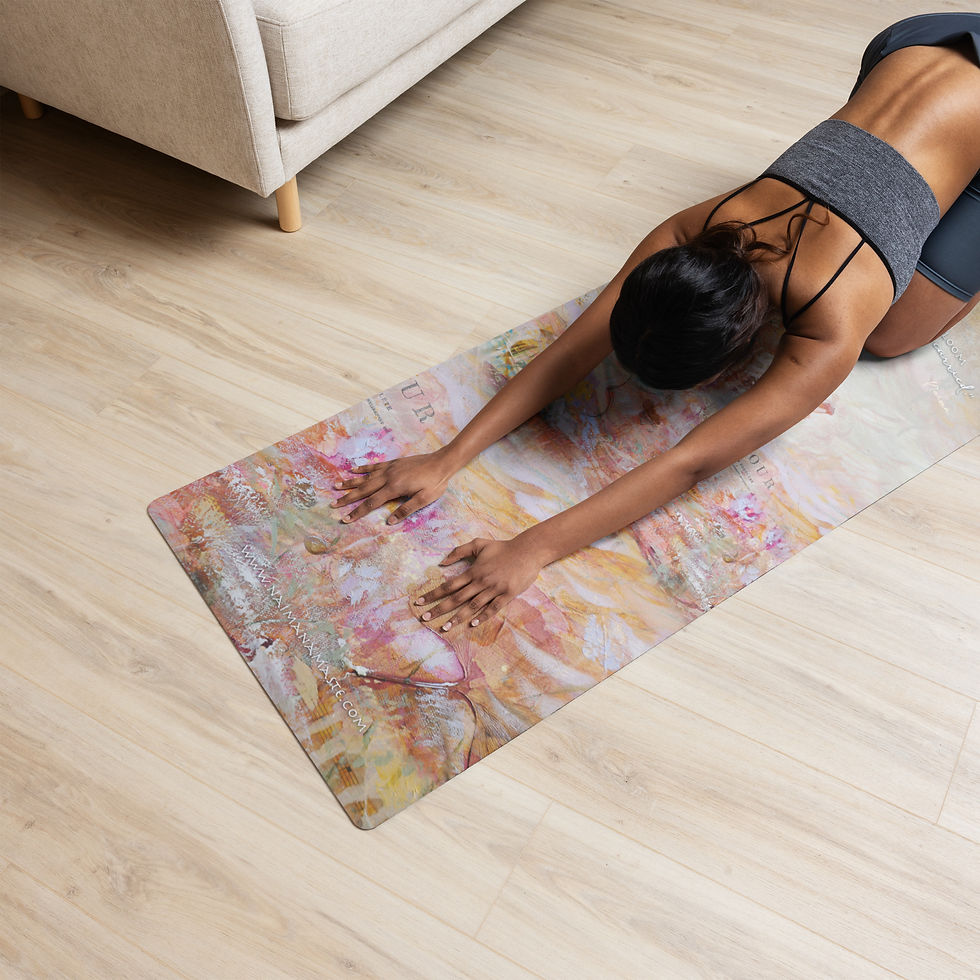 Miniature : "Becoming Light" Butterfly Soft Yoga mat