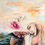 Thumbnail: Divine Feminine portrait, woman surrounded by water, roses and butterflies, original art for sale, French artist Naima