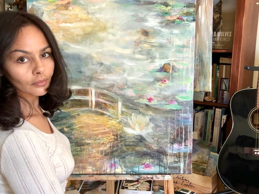 Visiting Monet’s Water Lilies in Paris: How It Inspired My Painting “A Soft Place to Land”