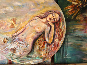 a mermaid painting by French artist Naima Namaste