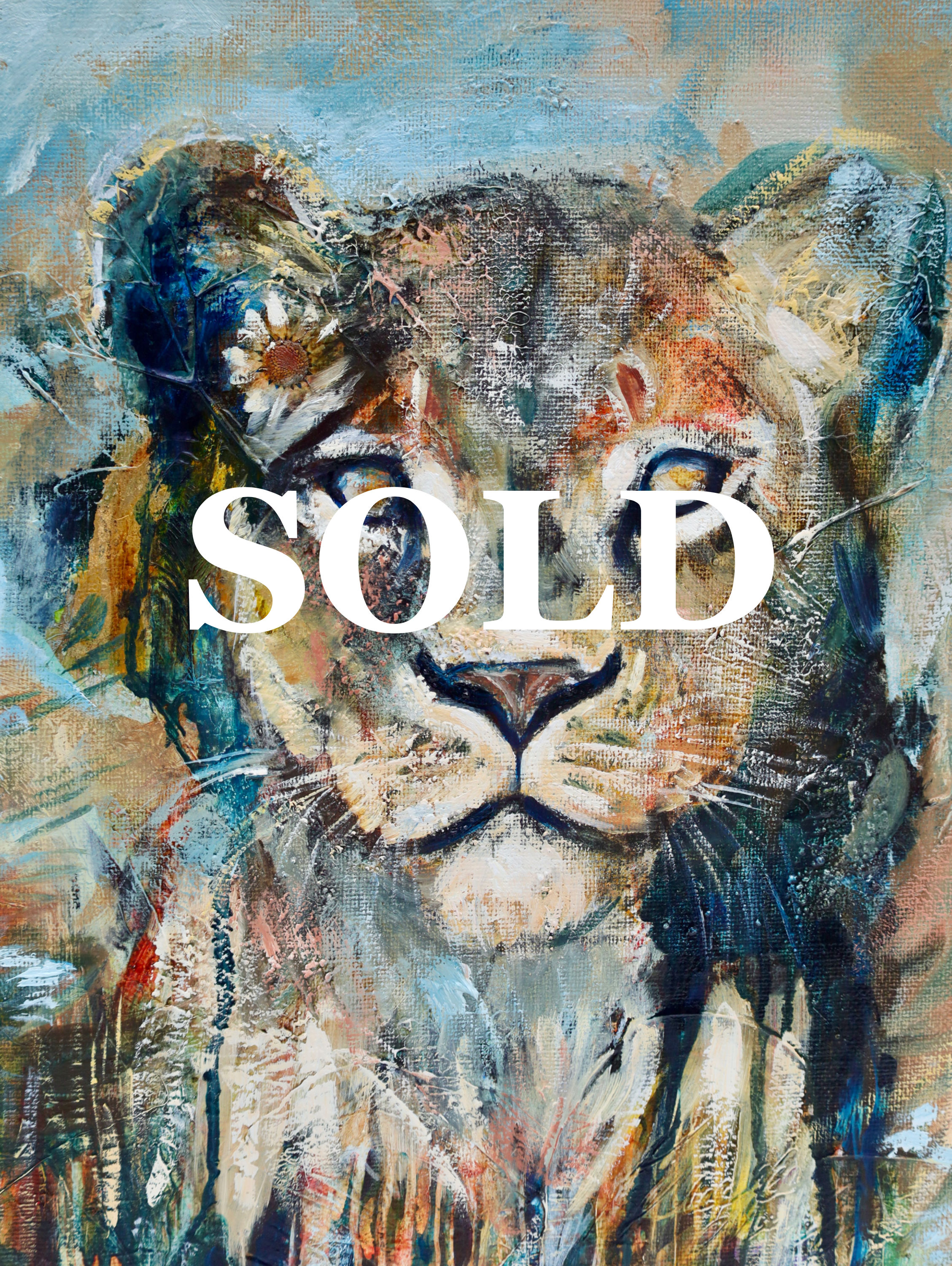 Faith | Oil Painting | Lioness 