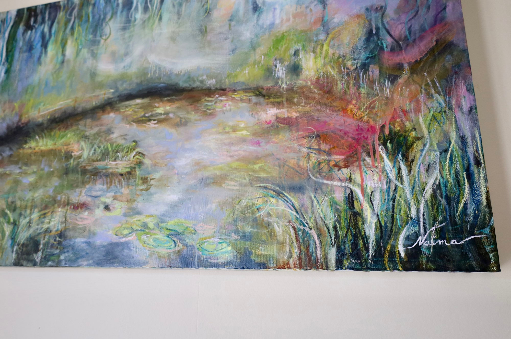 Aurora Mist | Oil Painting | Claude Monet Garden Waterlily