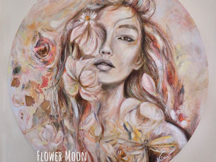 feminine art, venus art, woman portrait painting