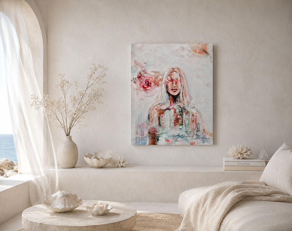 Feminine Art - Flower Woman - healing art