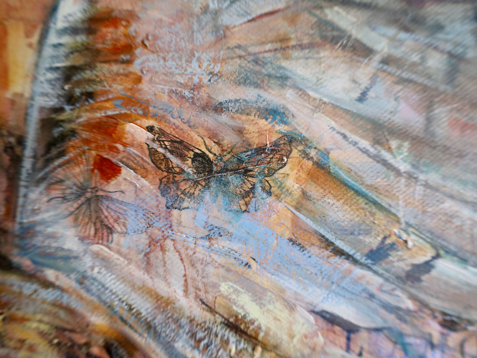 Thumbnail: The Wisdom She Carries – Original Sacred Feminine, hawk Oil Painting by Naïma Namaste