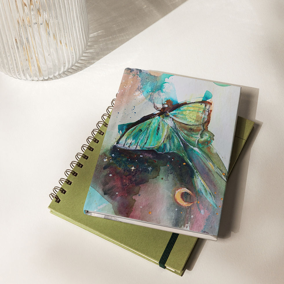 Luna Butterfly Hardcover Journal