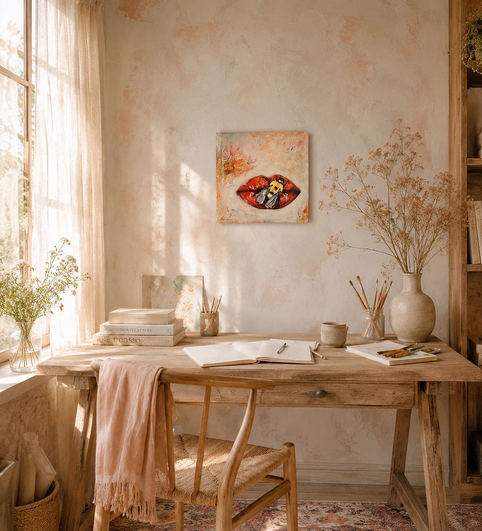 Miniature : Fait moi Voler | Oil Painting | Bees & Women love