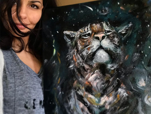 Clair Obscur tiger painting by Naima