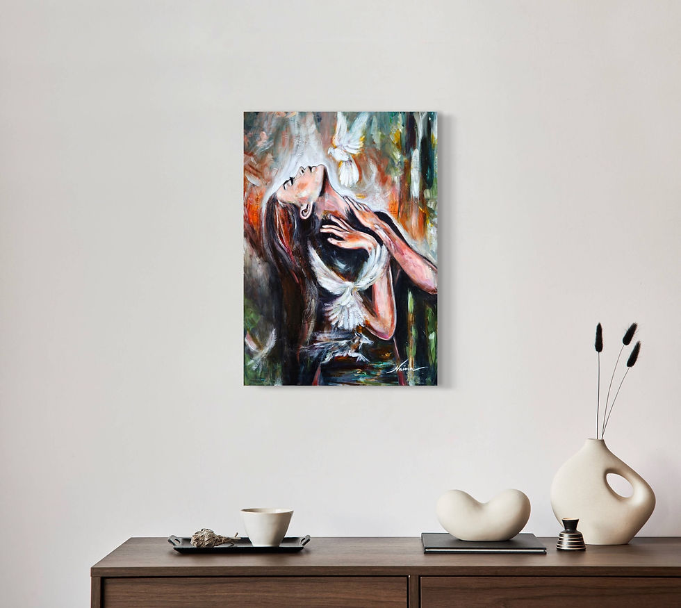Thumbnail: Ascension - From the Ashes She Rose - Divine Feminine - Goddess Energy painting