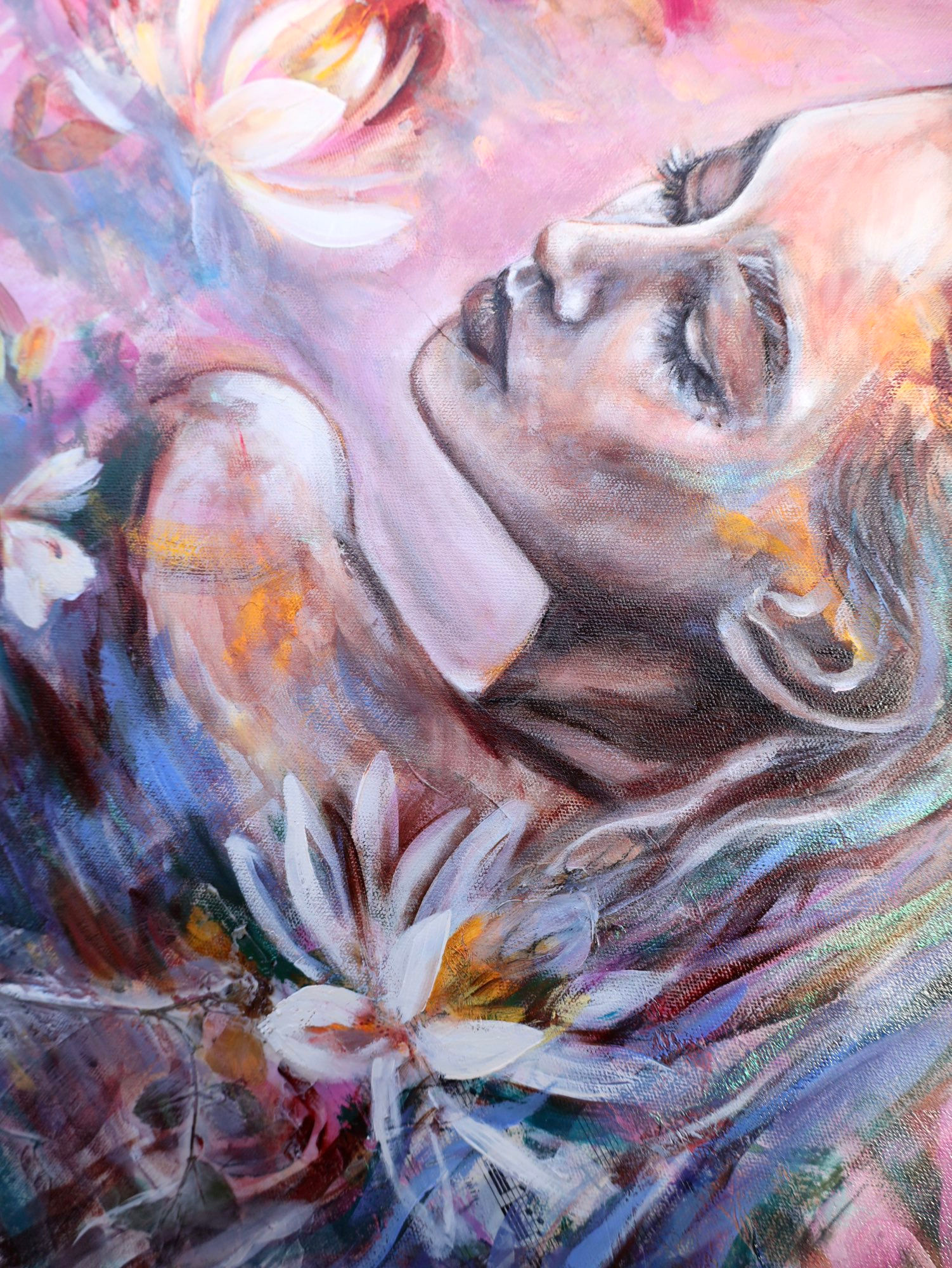 In her Softness - Original Oil Painting by Naïma Namaste