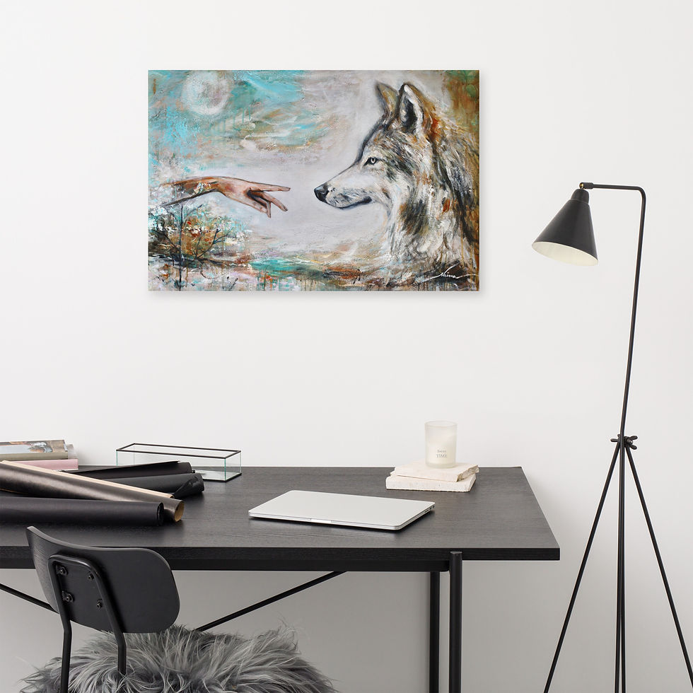 Miniature : I Belong to the Wild Canvas Print 24x36