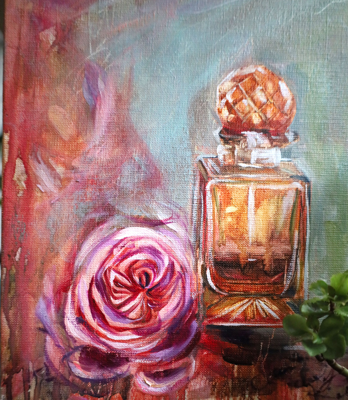 Rose Path | Original Oil Painting | French Perfume