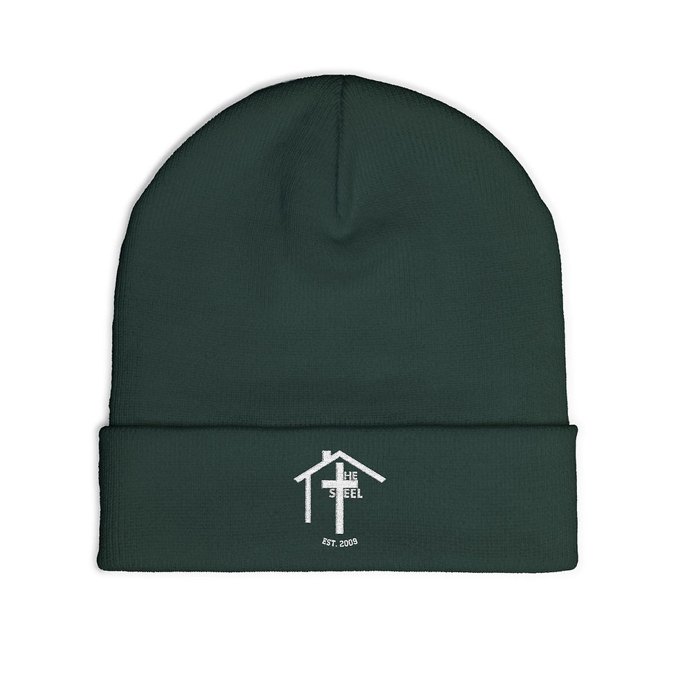 Thumbnail: Steel Embroidered Beanie