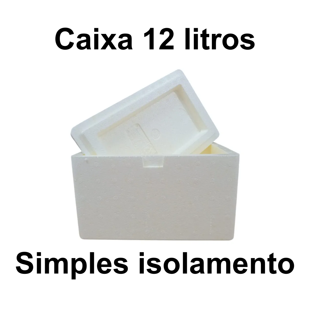 Caixa térmica 12 litros (Simples isolamento)