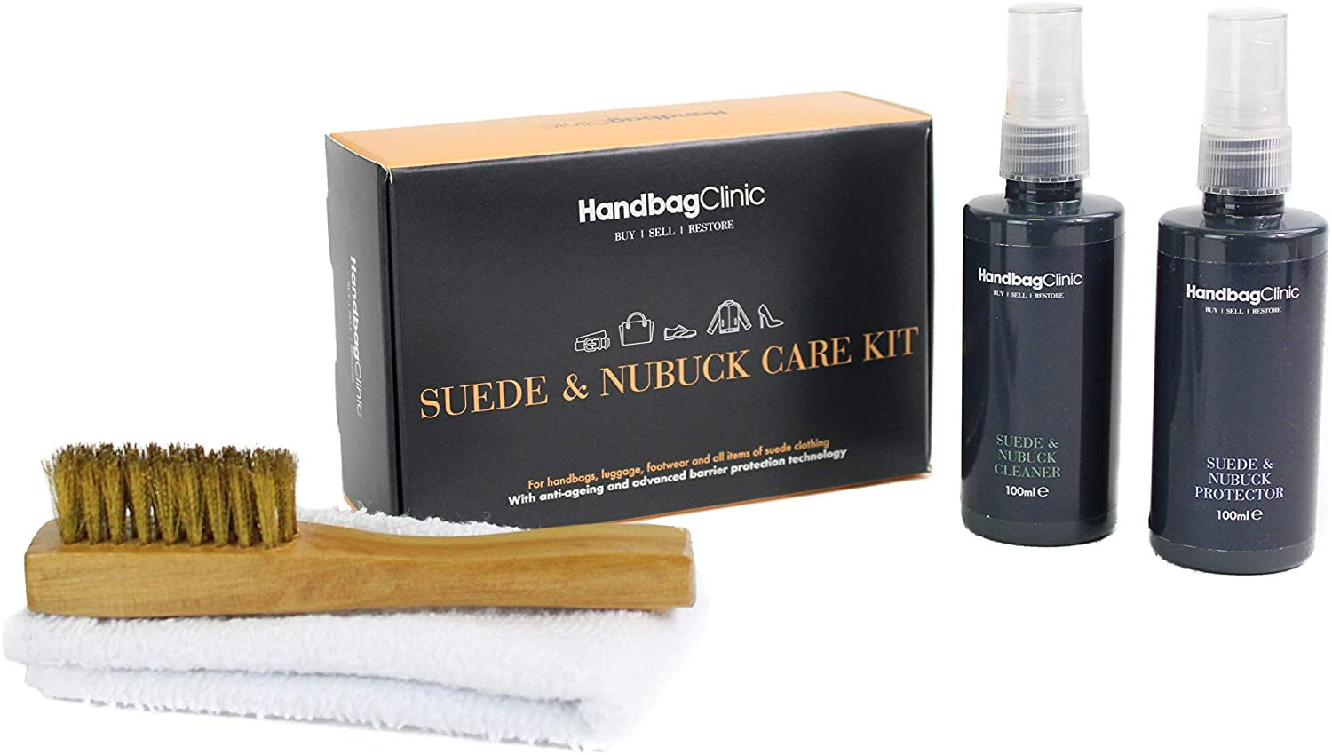 Suede & Nubuck Handtas Onderhoud Set - 2 x 100ml
