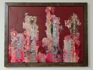 Abstrakt, Rot, Acryl, Struktur, Artmine, Grafikkunst.ch, 