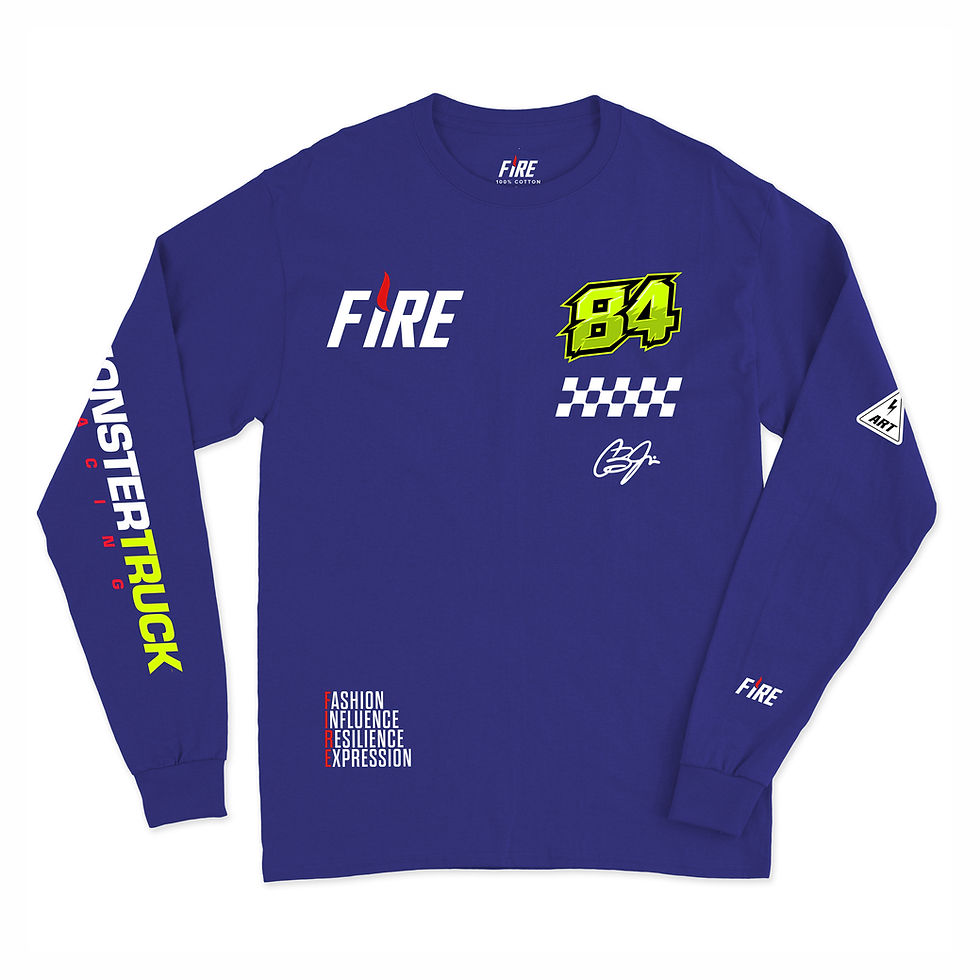 Thumbnail: Blaze  - Monster Truxxx LS Shirt