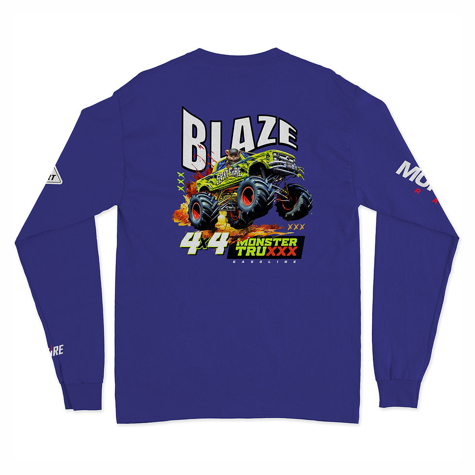 Thumbnail: Blaze  - Monster Truxxx LS Shirt
