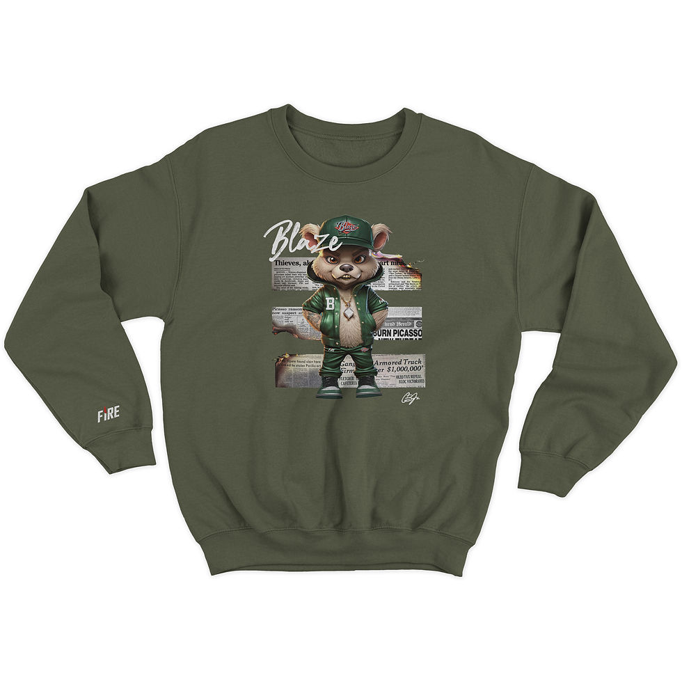 Thumbnail: Blaze  - Fireprint III (Thief's Theme) Sweatshirt