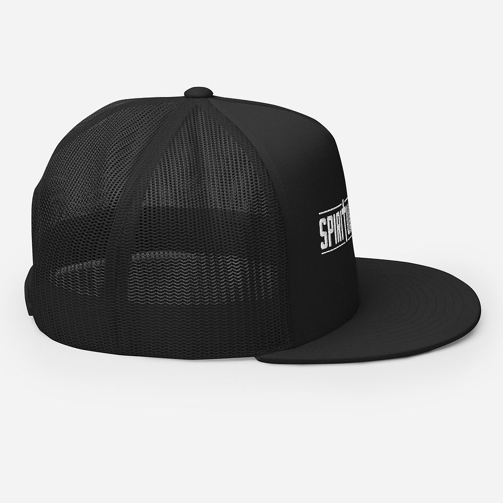 Thumbnail: Spiritual Ballers Embroidered Font Trucker Cap