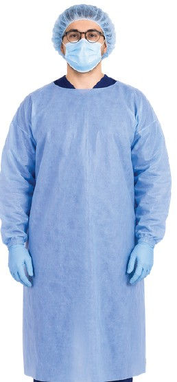 SC110 Level 1 Isolation Gown - SMS Material (Made in USA)