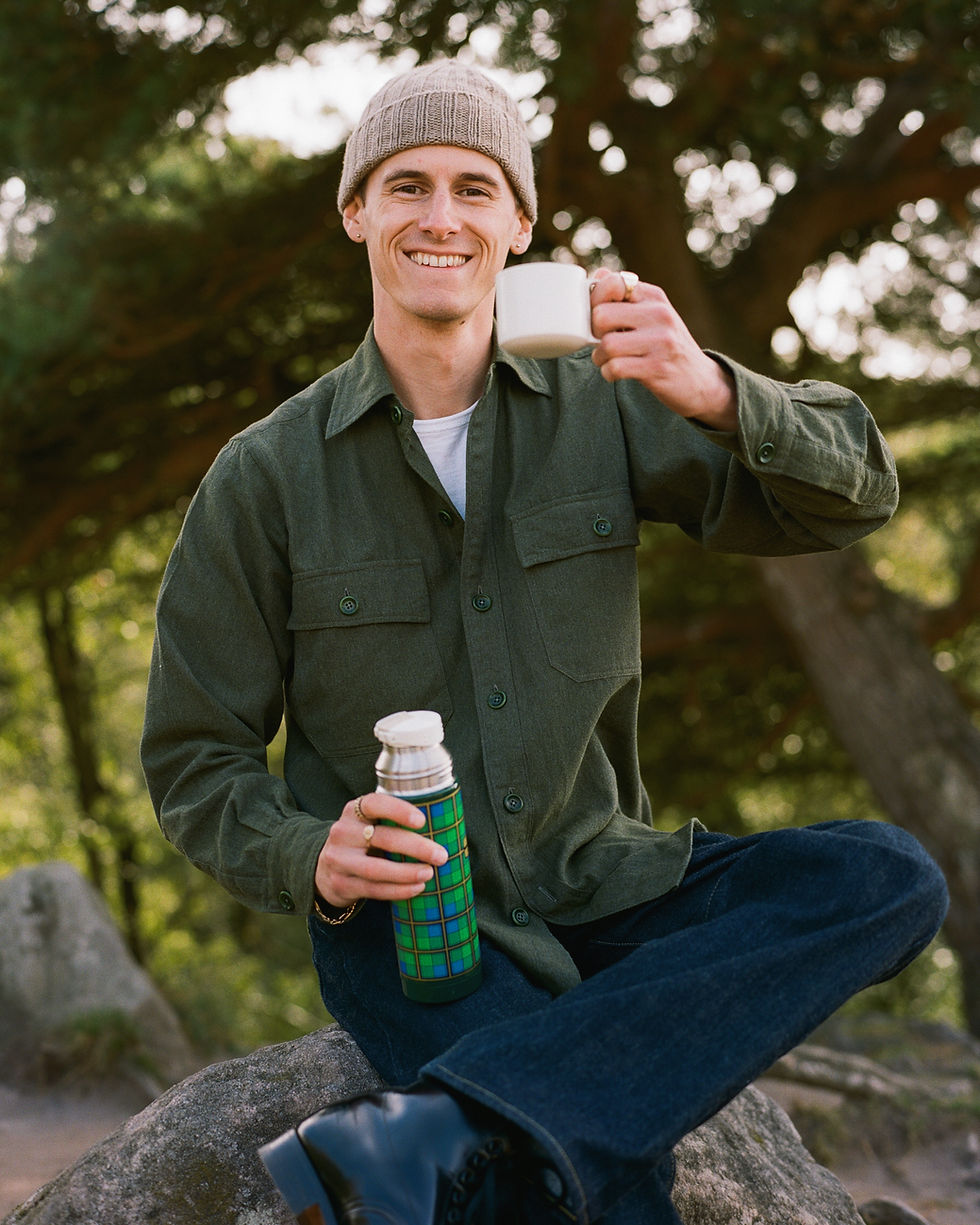 Thumbnail: Moss Green Flannel - CPO Shirt