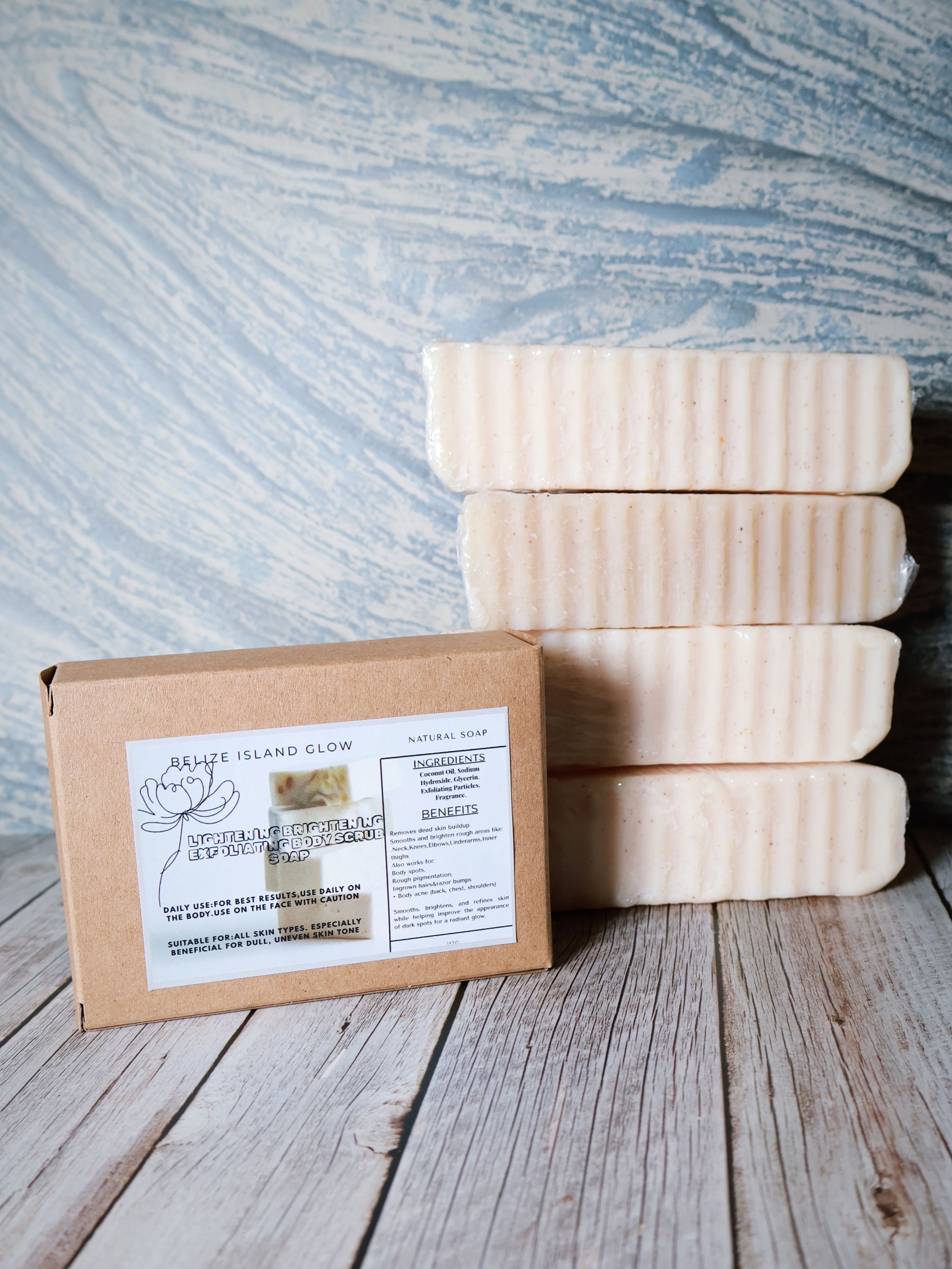 LIGHTENING BRIGHTENING EXFOLIATING BODY SCRUB SOAP