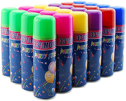 Thumbnail: 24 Pack of Party Streamer Spray String in a Can