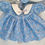 Thumbnail: RARE RARE Vintage Early 1930s Effanbee Dy-Dee Doll Dress in Blue
